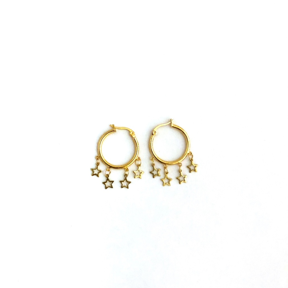 Mini Star Hoops - Picture 4 of 4